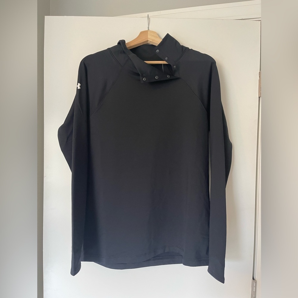 NWT Women’s UA Large Black Pullover with snaps